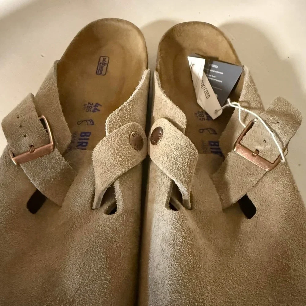 Birkenstock Tan Brown Slip-On Loafers - Picture 3 of 4